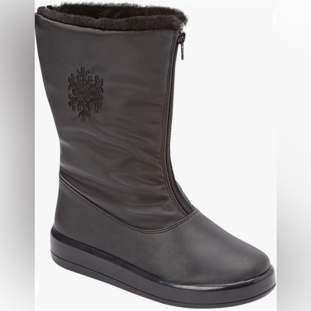 Comfortview Women's Wide Width The Snowflake Weather Boot Size 10W